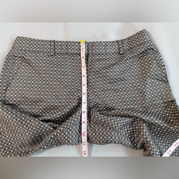 J.Crew Collection Silk  Pants in Silver Black Brown Pattern Women's‎ Sz 4 - Picture 4 of 9